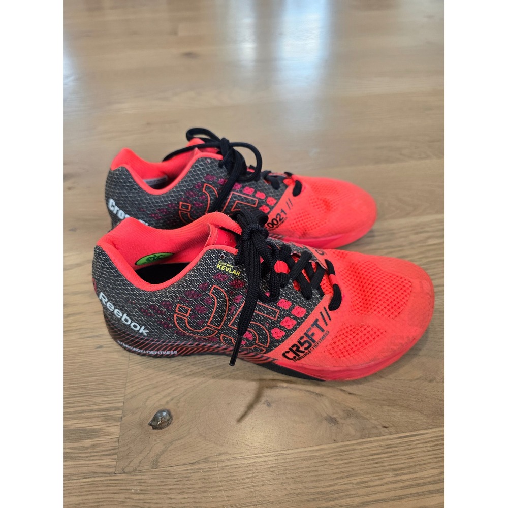 Reebok CrossFit Nano 5.0 Womens 7.5 Neon Cherry Black Training Shoes V65899